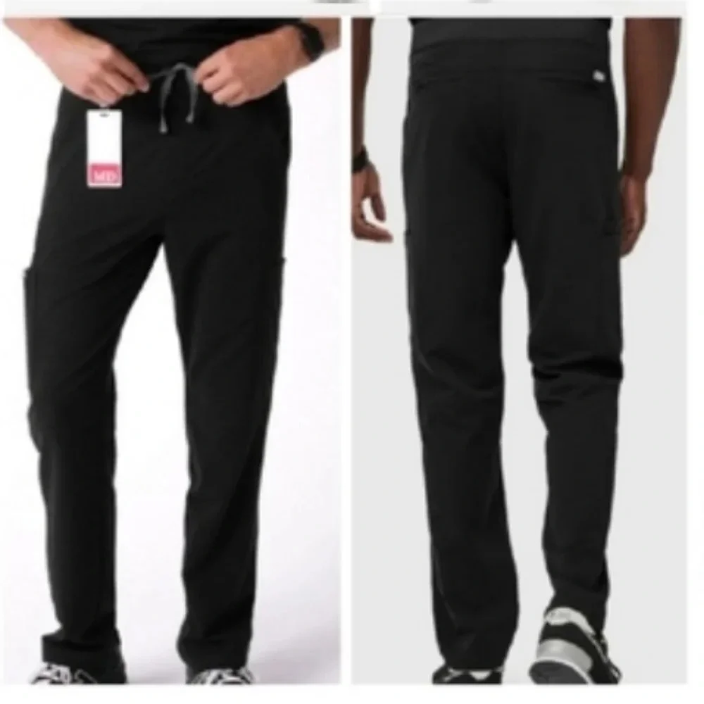Figs Men's Axim Black Cargo Scrub Pants Size XL Short‎ XLS